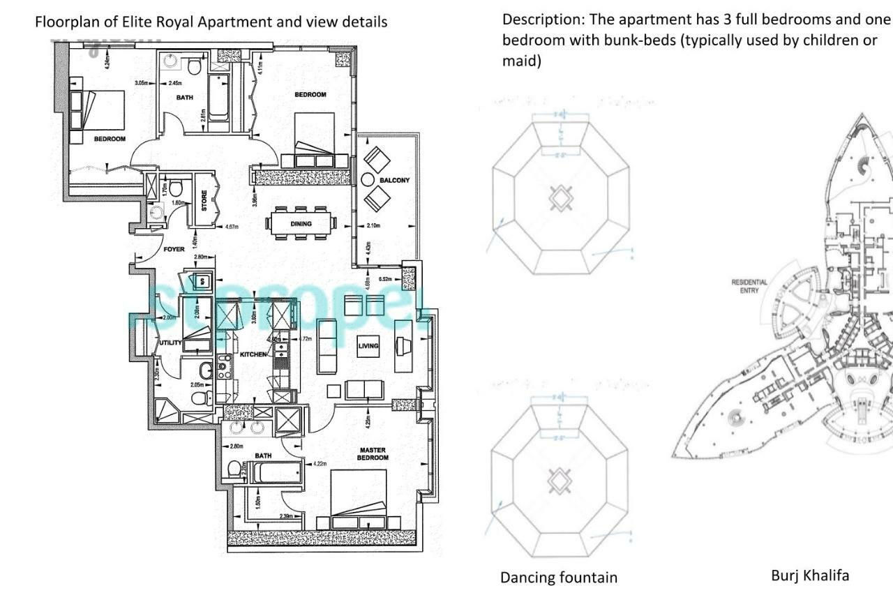 Elite Royal Apartment - Burj Residences T5 | Diamond Dubai Exterior foto